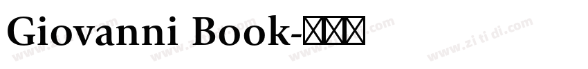 Giovanni Book字体转换